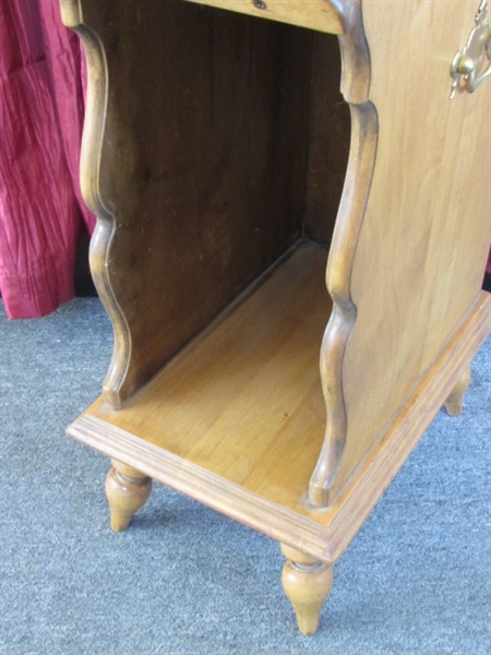 CUTE LITTLE SIDE TABLE WITH LOTS OF PERSONALITY-GREAT FOR SMALL SPACES!