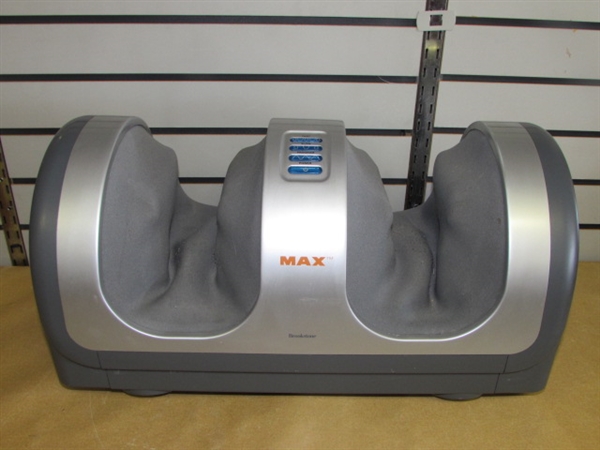 MASSAGE YOUR FEET, ANKLES, CALVES & LEGS WITH THIS BROOKSTONE MAX MASSAGER