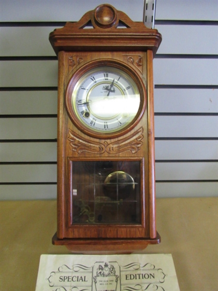 CELEBRATING TIMEKEEPING FOR 100 YEARS! CERTIFIED CENTENNIAL PARLOR CLOCK