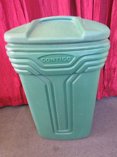 CONTICO 45 GALLON PLASTIC TRASH CAN