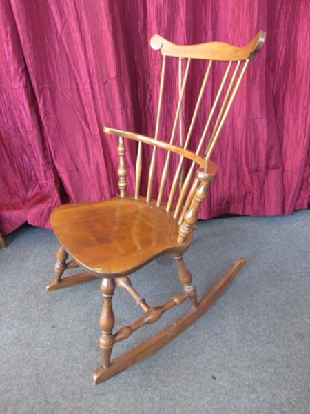 CLOSE TO MATCHING MAPLE ROCKING CHAIR