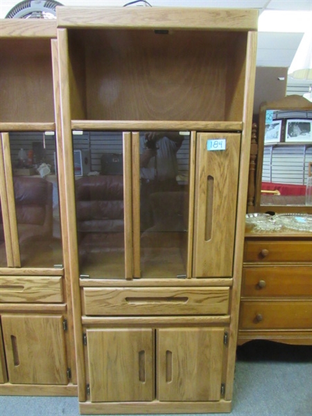 MATCHING OAK CABINET FOR YOUR STORAGE NEEDS