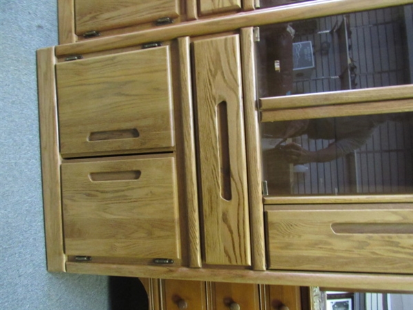 MATCHING OAK CABINET FOR YOUR STORAGE NEEDS