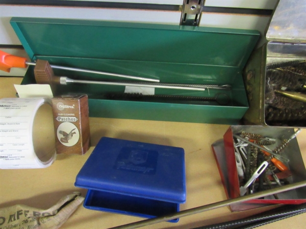 LOADS OF GUN CLEANING RODS, TIPS & BRUSHES, CLEANING CLOTH & MUCH MORE