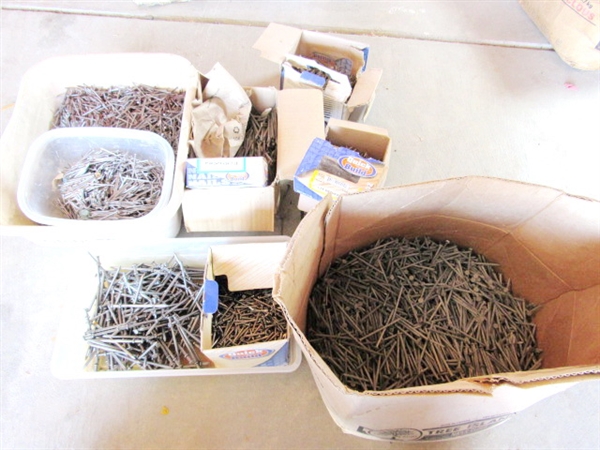 LARGE ASSORTMENT OF BOXED NAILS