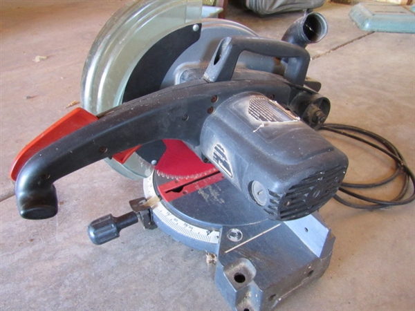 CRAFTSMAN ELECTRIC CUT OFF SAW WITH EXTRA BLADES