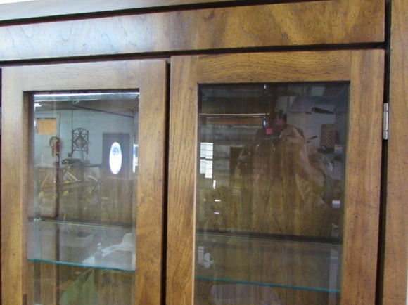 LARGE ATTRACTIVE CHINA HUTCH IN VERY GOOD CONDITION