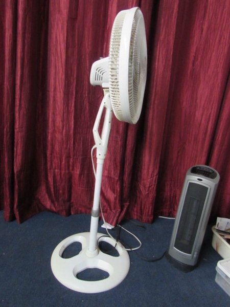 ANOTHER HOT OR COLD LOT, FLOOR FAN & HEATER