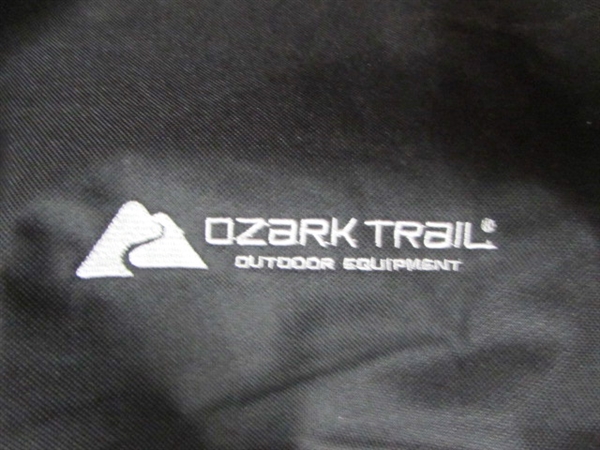 OZARK TRAILS DELUXE FOLDING CAMP TABLE W/STAND NEVER USED