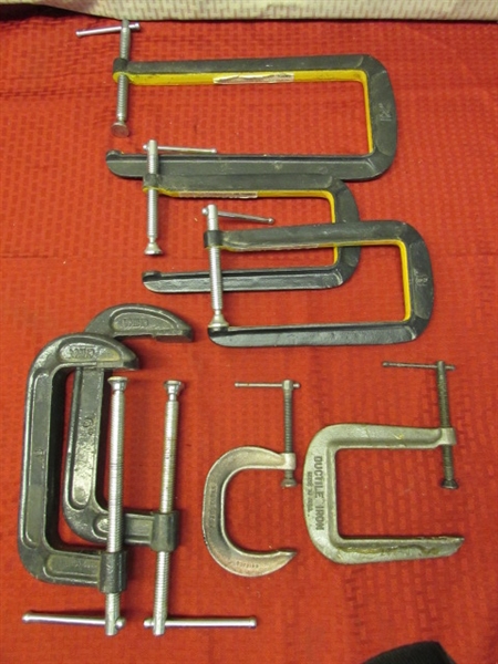 C-CLAMPS, & U-CLAMPS & MORE INCLUDING DEEP THROAT