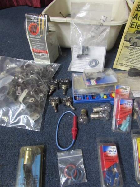 MASSIVE LOT OF AUTOMOTIVE ELECTRICAL SUPPLIES