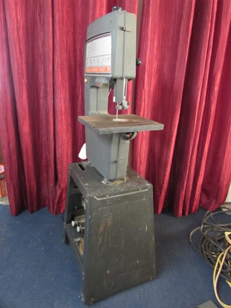 SEARS CRAFTSMAN 12 BANDSAW WITH STAND & 2 BLADES