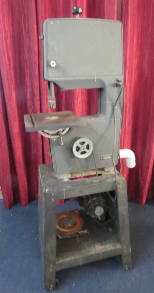 SEARS CRAFTSMAN 12 BANDSAW WITH STAND & 2 BLADES