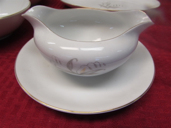 VINTAGE KAYSONS FINE CHINA SERVING PIECES - PLATTER, VEGETABLE DISHES & MORE