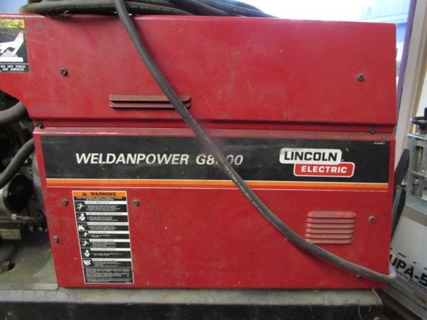 LINCOLN ELECTRIC WELDONPOWER G8000 WELDER AND GENERATOR