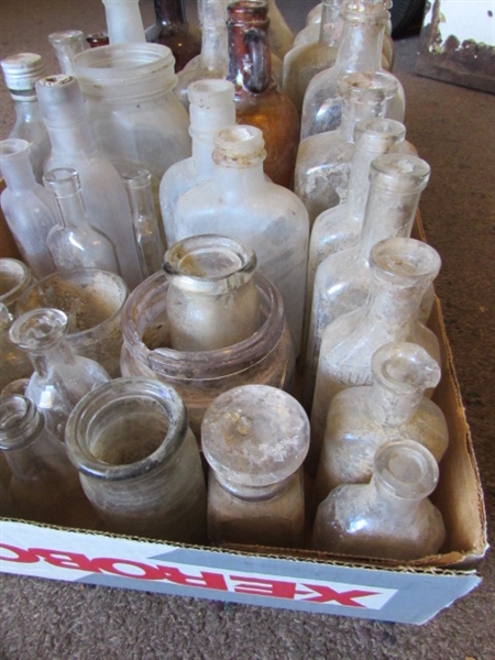 COLLECTION OF OLD BOTTLES DUG UP IN YREKA