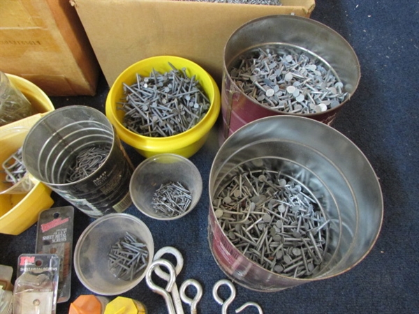 FASTENERS - MOSTLY GALVANIZED NAILS