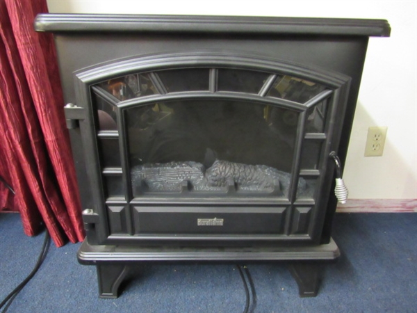 FIREPLACE STYLE ELECTRIC HEATER WITH REMOTE CONTROL