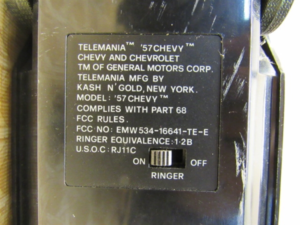 VINTAGE TELEMANIA '57 CHEVY TELEPHONE
