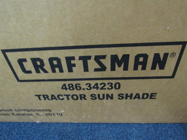 NEW IN THE BOX, NEVER USED CRAFTSMAN LAWN MOWER/TRACTOR SUNSHADE