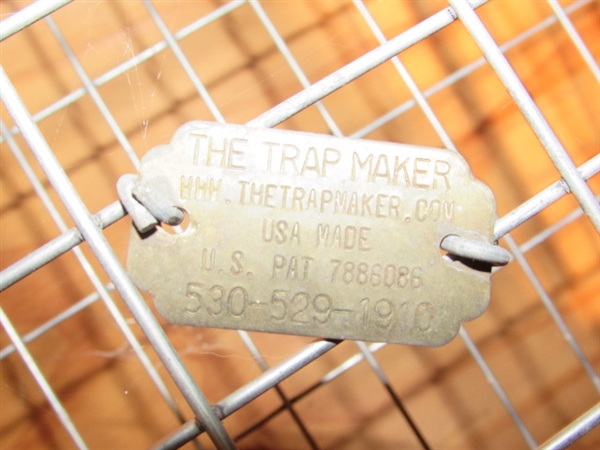 SMALL ANIMAL TRAP MADE BY THE TRAPMAKER