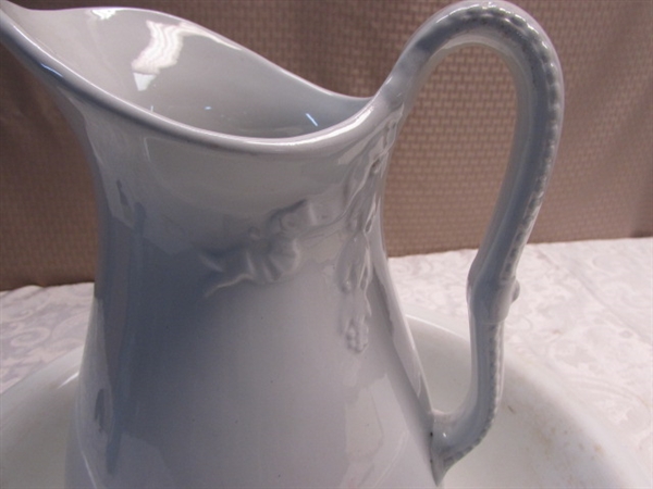 VINTAGE PITCHER AND BOWL