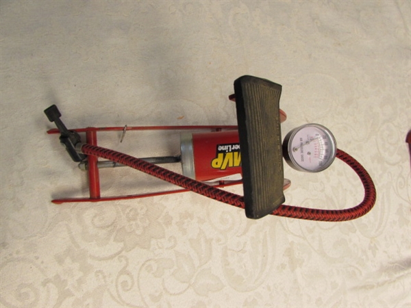 TIRE PUMP AND EXTRAS