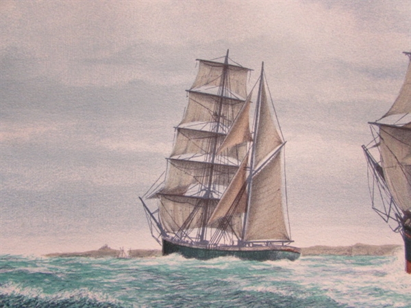 CHARLOTTE ROSE SHIP LITHOGRAPH