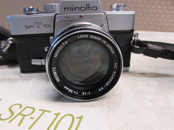 MINOLTA SRT101 35mm CAMERA