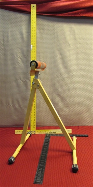 T-SQUARE, FRAMING SQUARE, AND ROLLER STAND