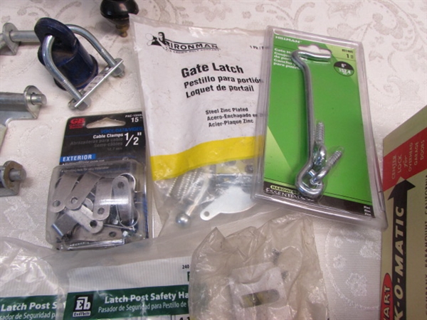 FOR THE HOME: LATCHES, LOCKS, AND LIGHT