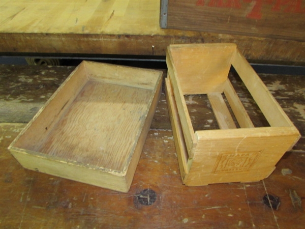 GREAT BUNCH OF WOODEN BOXES