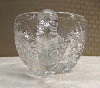 EXQUISITE PRESSED GLASS PUNCH BOWL & CUPS