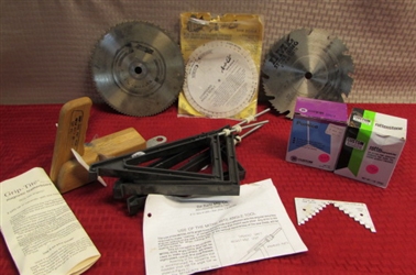 COLLECTION OF TABLE SAW ACCESSORIES