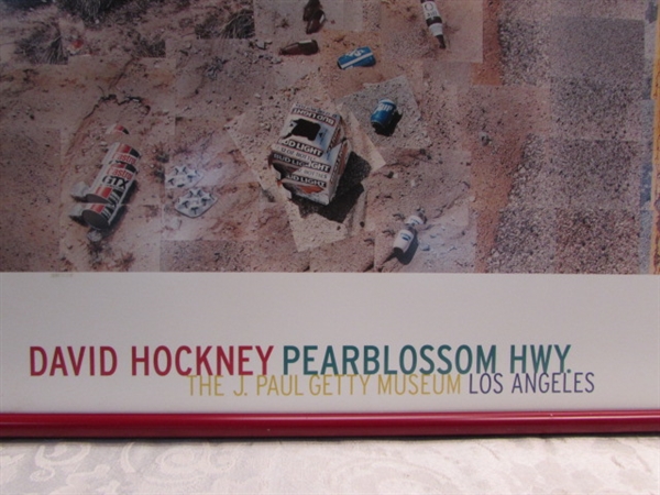PEAR BLOSSOM HIGHWAY - DAVID HOCKNEY LARGE FRAMED PICTURE