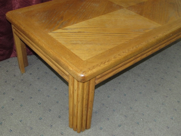 ATTRACTIVE, VERY STURDY COFFEE TABLE-ROOM FOR ALL YOUR COFFEE TABLE BOOKS!