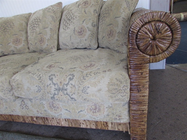 RATTAN COUCH