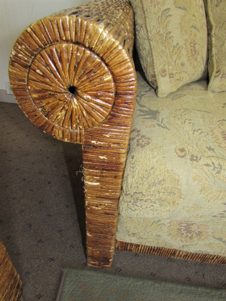 RATTAN COUCH
