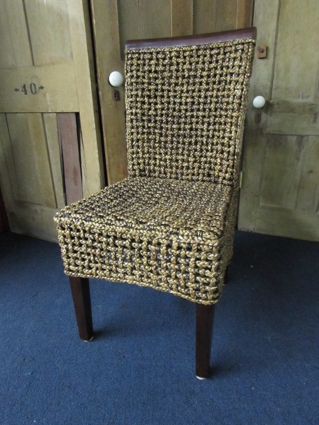 RATTAN WRAPPED CHAIR
