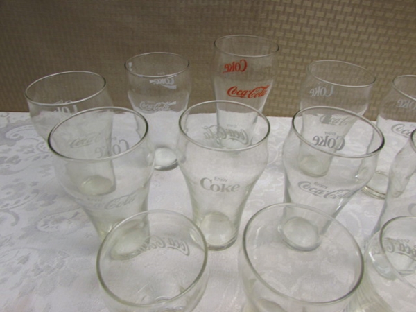 VINTAGE COCA COLA GLASSES