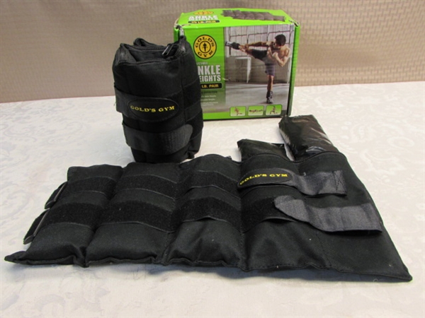 GOLD'S GYM ADJUSTABLE ANKLE WEIGHTS