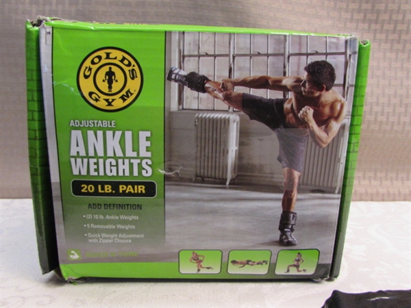 GOLD'S GYM ADJUSTABLE ANKLE WEIGHTS