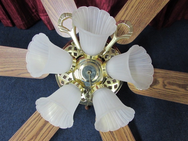 6 BLADE CEILING FAN WITH LIGHT KIT