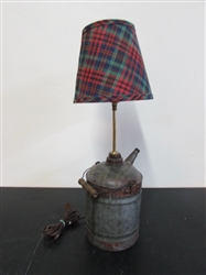 1 GALLON VINTAGE GAS CAN TABLE LAMP