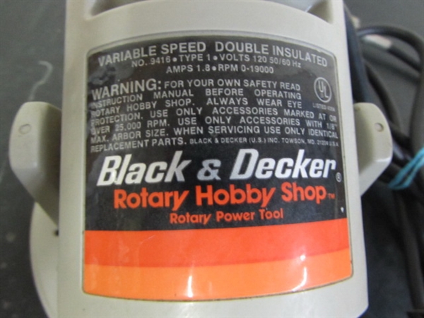 BLACK AND DECKER FLEXIBLE ROTARY TOOL