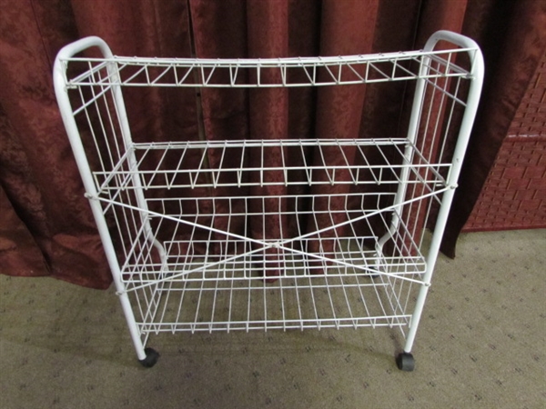 ROLLING WIRE RACK