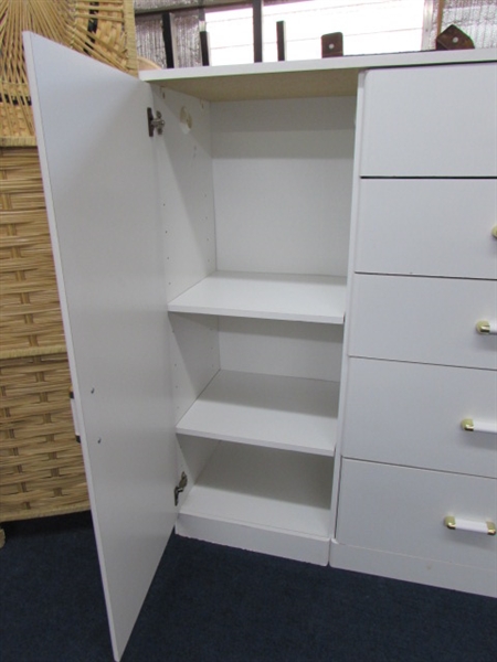 ARMOIRE/WARDROBE OR DRESSER WITH CLOSET