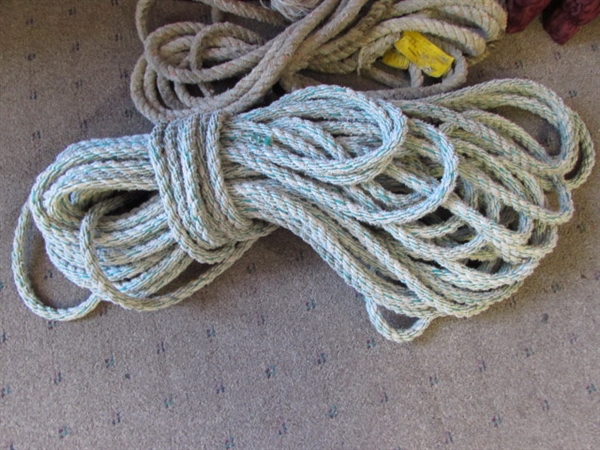 LARGE ROPES TO TIE IT UP OR DOWN!