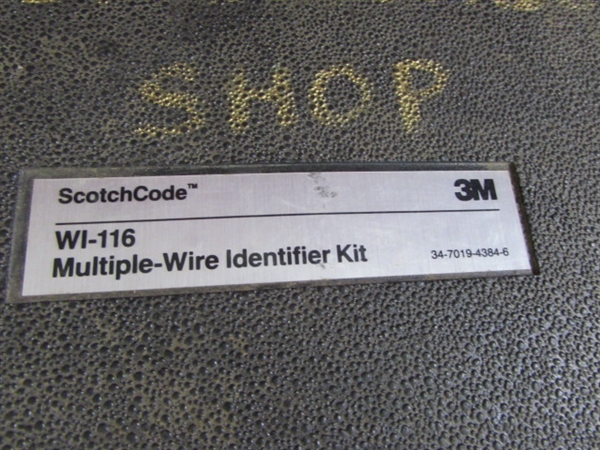 SCOTCHCODE WI-116 MULTIPLE-WIRE IDENTIFIER KIT WITH CASE