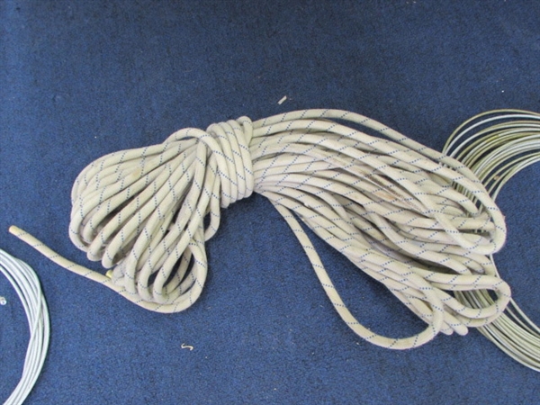 NYLON ROPE AND PLASTIC COATED CABLE